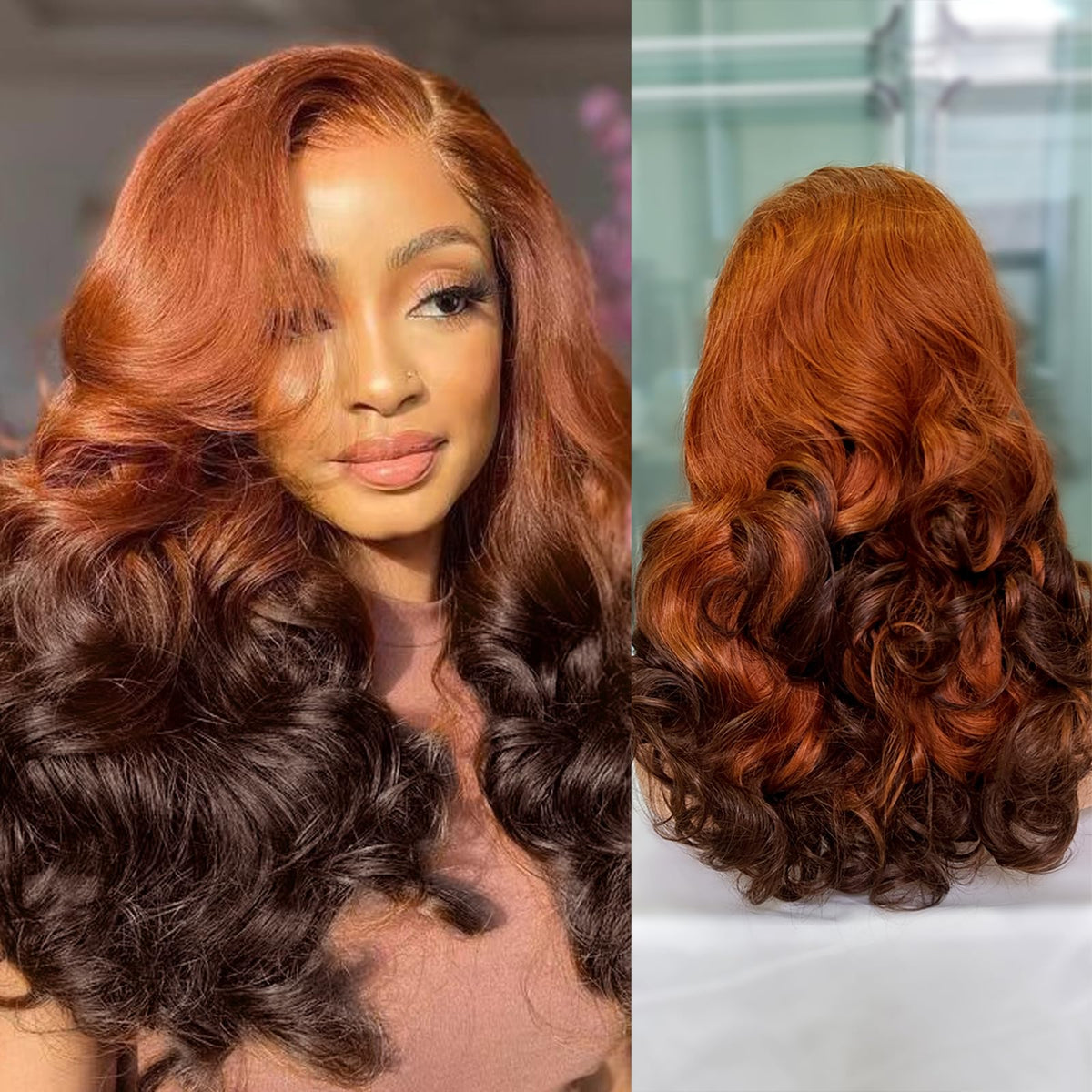 Ombre Body Wave HD Lace Wig | 20" Human Hair