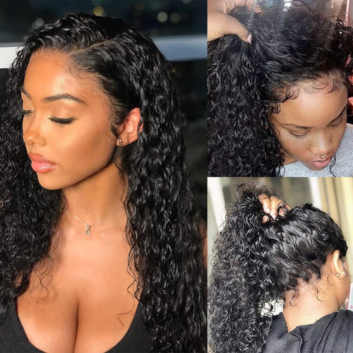 Deep Wave HD Lace Wig | 16" Natural Black